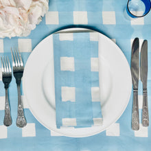 Load image into Gallery viewer, Blue Gingham Napkin (Set of 4)