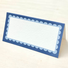 Load image into Gallery viewer, Blue Scallop Place Card