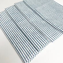 Load image into Gallery viewer, Blue Striped Napkin (Set of 4)