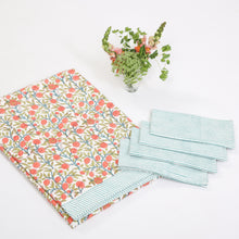 Load image into Gallery viewer, Green Striped Napkin (Set of 4)