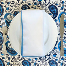 Load image into Gallery viewer, Cornflower Blue Trim Napkin