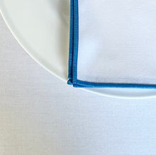 Load image into Gallery viewer, Cornflower Blue Trim Napkin