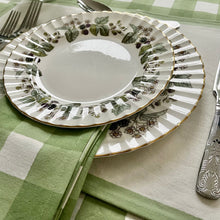 Load image into Gallery viewer, Green Gingham Tablecloth