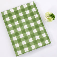 Load image into Gallery viewer, Green Gingham Tablecloth