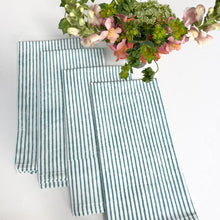 Load image into Gallery viewer, Green Striped Napkin (Set of 4)