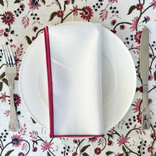 Load image into Gallery viewer, Raspberry Pink Trim Napkin