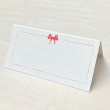 Load image into Gallery viewer, Red Bow Place Card