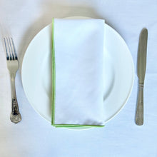 Load image into Gallery viewer, Kiwi Green Trim Napkin