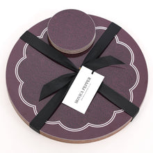 Load image into Gallery viewer, Plum Placemat and Coaster Set