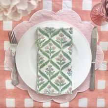 Load image into Gallery viewer, Pink Gingham Tablecloth Setting