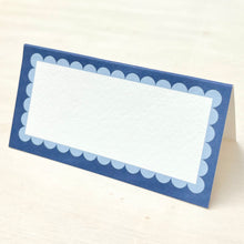 Load image into Gallery viewer, Blue Scallop Place Card
