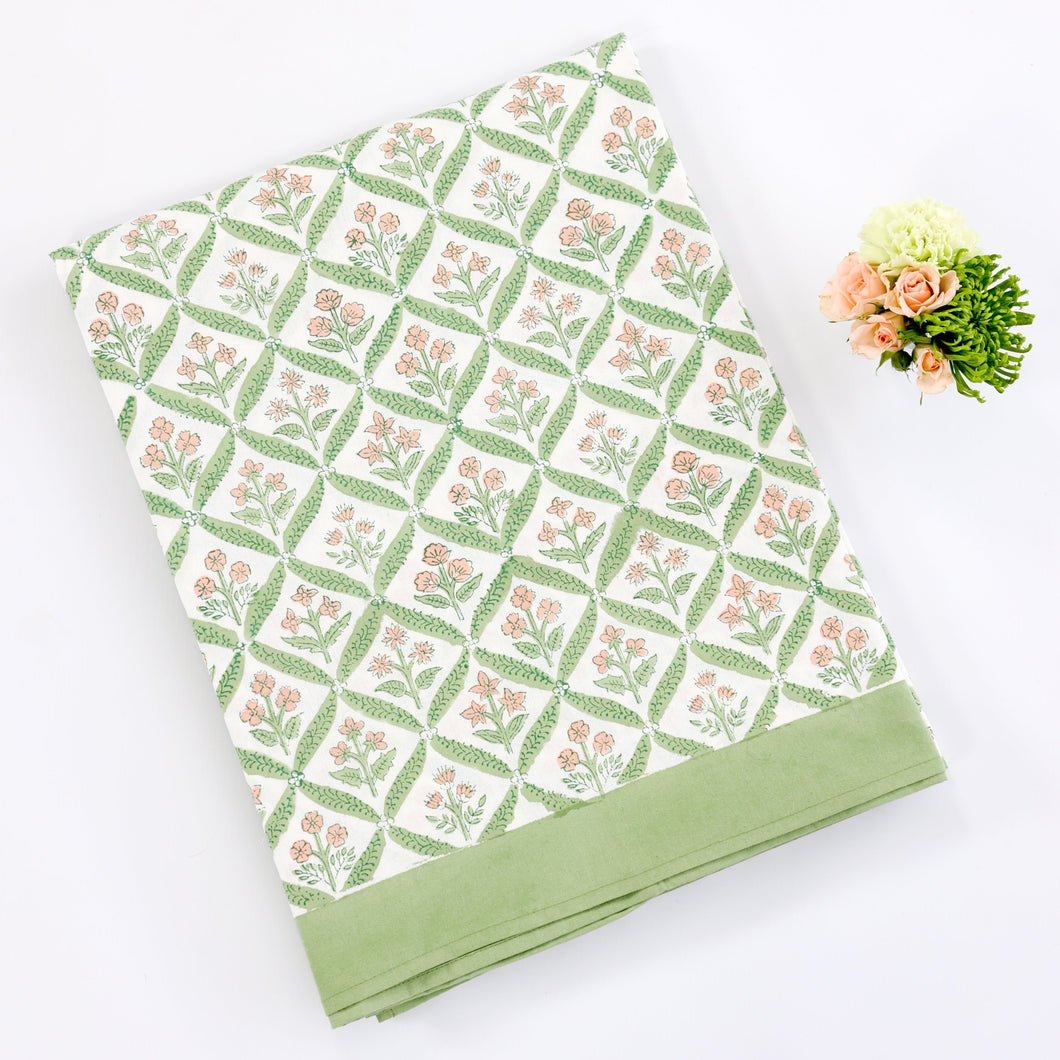 Floral Print Tablecloth