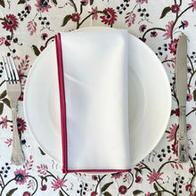 Load image into Gallery viewer, Raspberry Pink Trim Napkin
