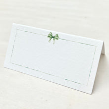 Load image into Gallery viewer, Green Bow Place Card
