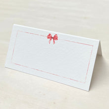 Load image into Gallery viewer, Red Bow Place Card
