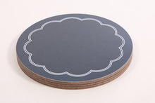 Load image into Gallery viewer, Scallop Placemat Set - Midnight Blue
