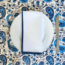Load image into Gallery viewer, Navy Trim Napkin

