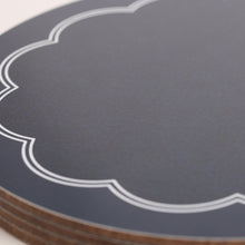 Load image into Gallery viewer, Scallop Placemat Set - Midnight Blue
