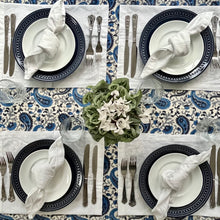 Load image into Gallery viewer, Paisley Blue Tablecloth
